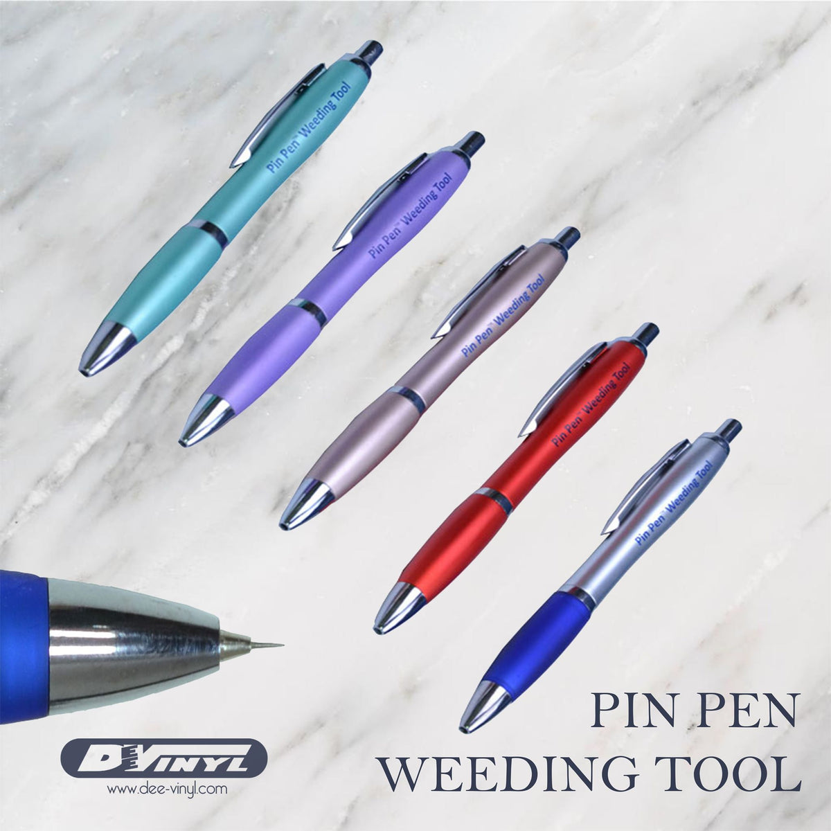 2 Pcs Air Release Pen Weeding Vinyl Tools Pin Pen Bubble Remove Pin Pen Tool