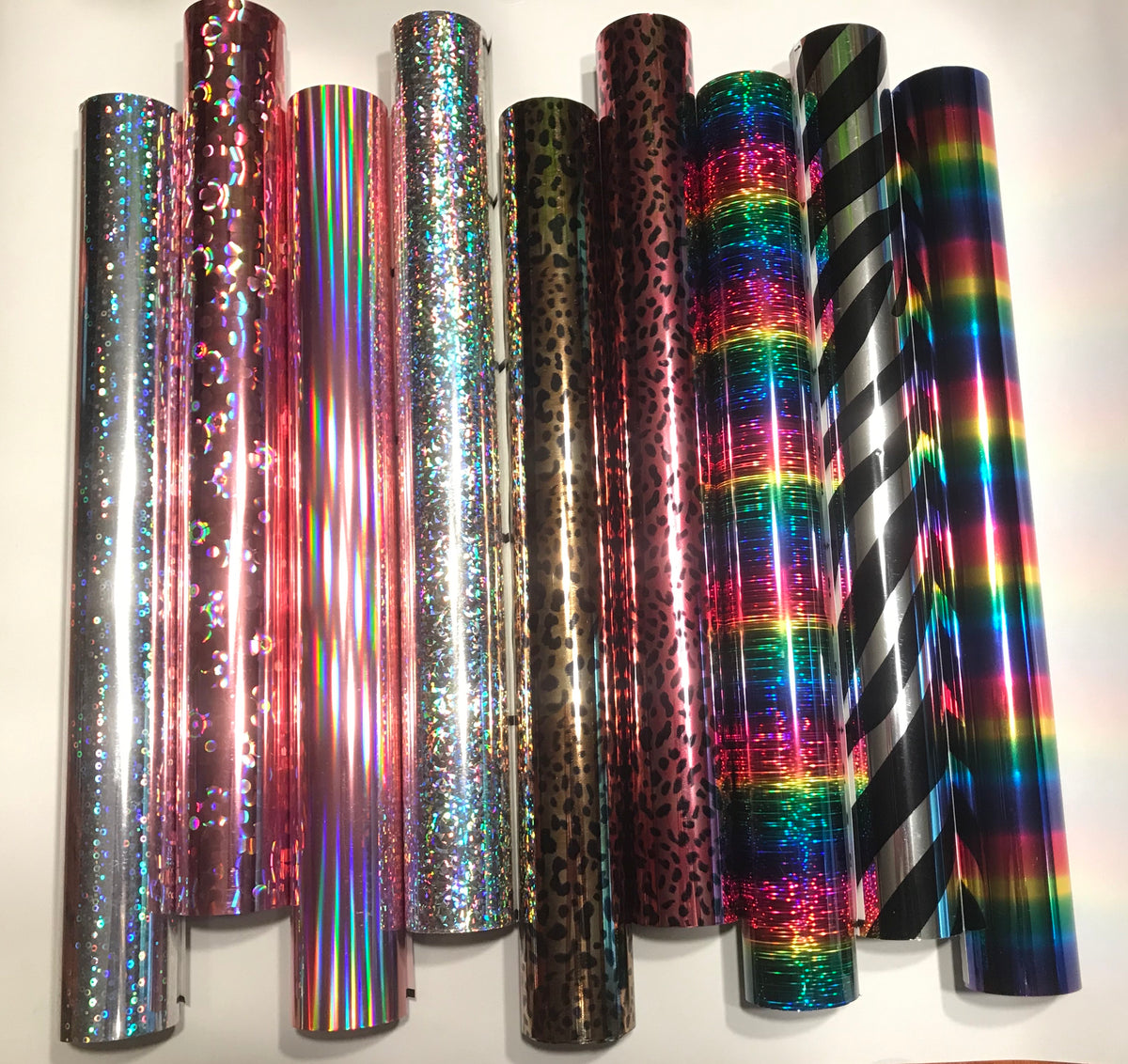 1 Roll 50Ft Iridescent Cellophane Wrap-Rainbow Wrapping Film (50