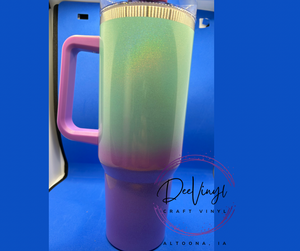 40 Ounce OMBRE Holographic Sublimation Tumblers