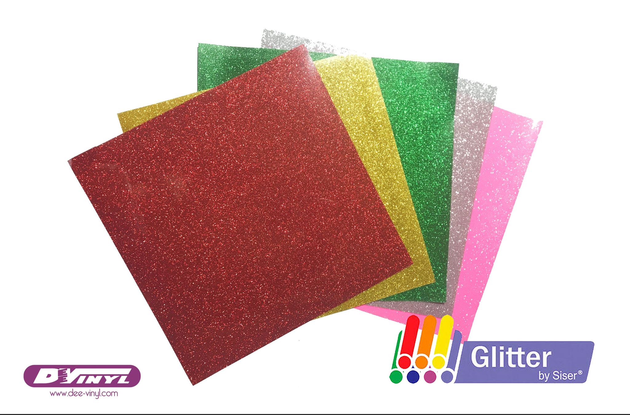 12 X 20 Red Glitter HTV Heat Transfer Vinyl Sheet Sheets 