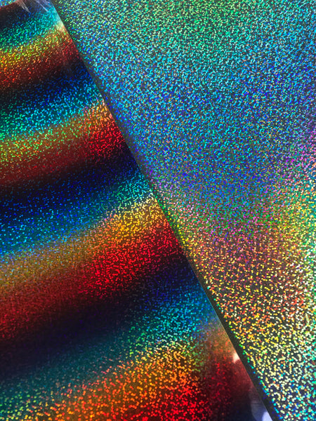 Rainbow Black Holographic Glitter - Heat Transfer Vinyl Sheets – Sticky  Fingers Vinyl & Transfers